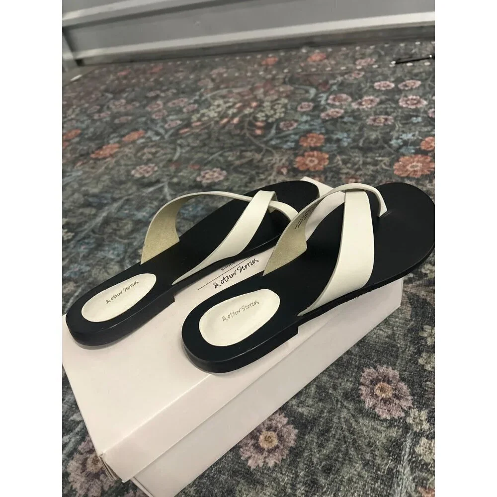 & OTHER STORIES Sana Flat White Womens Size US 10